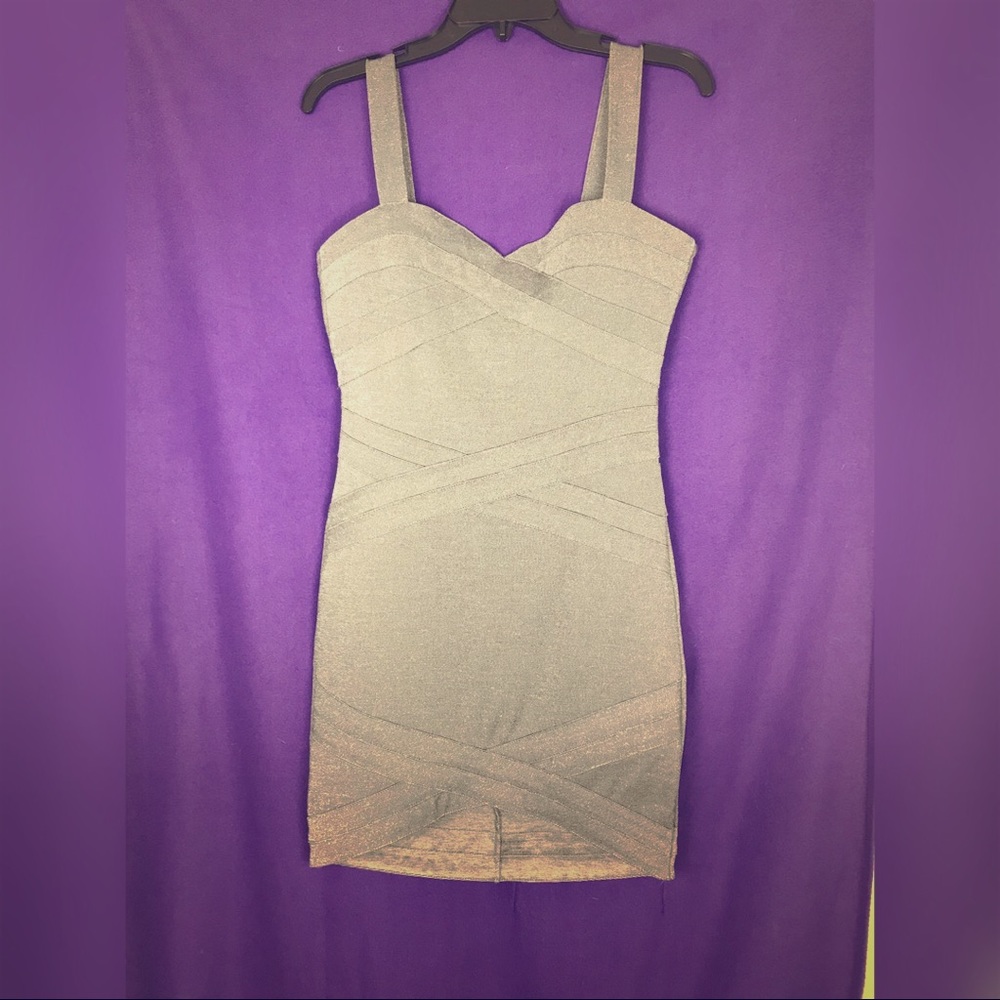 NWT H & M Glittery Silver Party Dress - Size 8